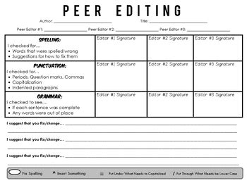 Download Peer Editing Papers 