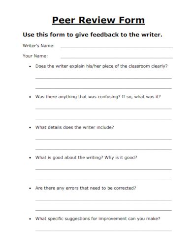 Read Online Peer Review Template Research Paper 
