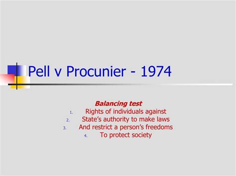 Pell V Procunier Procunier V Hillery U S Supreme Court Transcript Of Record With Supporting Pleadings