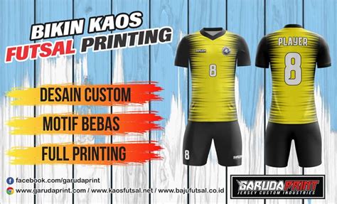 Pembuatan Baju Futsal Terbaik Indonesia Garuda Print Baju Futsal Keren - Baju Futsal Keren