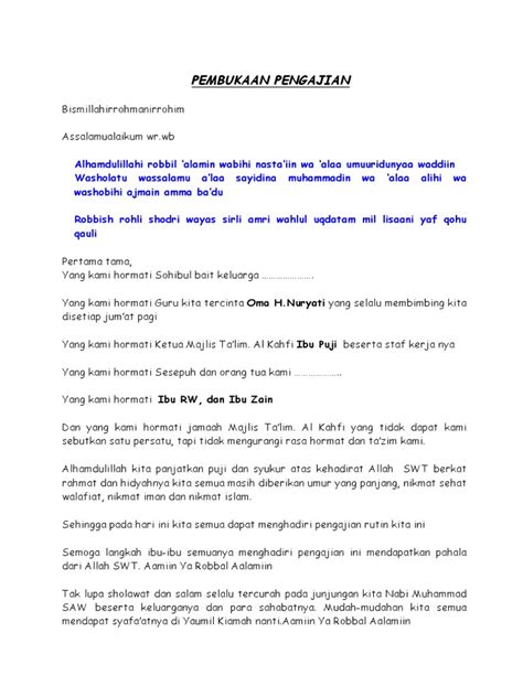 pembukaan pengajian | Teks Doa Peringatan Isra Miraj Lengkap Arab