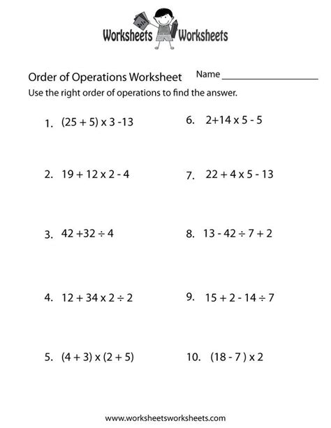 Pemdas Worksheets With Answers Pemdas Worksheets 6th Grade - Pemdas Worksheets 6th Grade