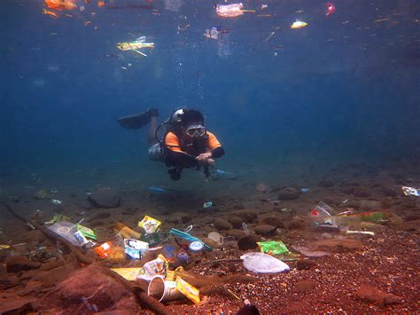pencemaran sampah di laut
