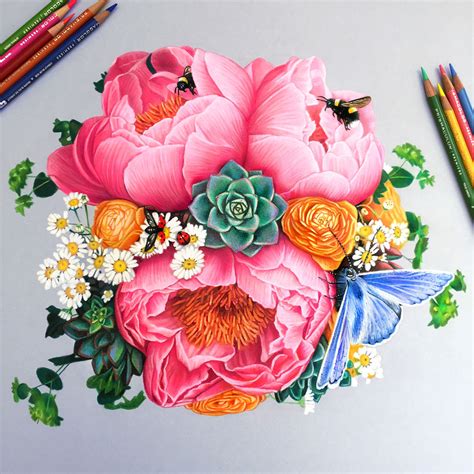 pencil colored drawing
