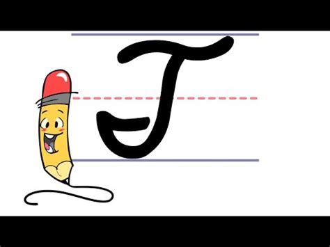 Pencil Peteu0027s Cursive Writing Uppercase T Youtube Cursive T And F - Cursive T And F