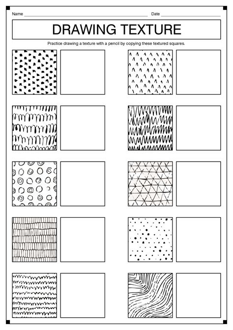 Pencil Shading Exercises Worksheets Pdf And Powerpoint Pack Line Drawing Techniques Worksheet - Line Drawing Techniques Worksheet