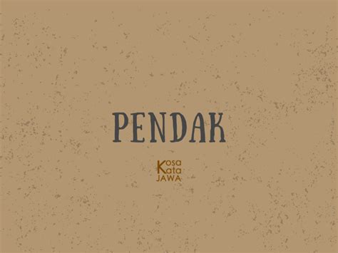 pendak | Arti pendak KBBI Online Definisi pendak