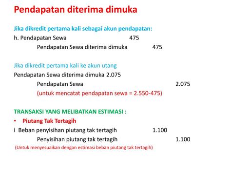 Pendapatan Diterima Dimuka