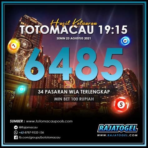 PENGELUARAN TOTO MACAU：Live Toto Macau 4D Draw Keluaran Hari Ini Paling Baru 2024