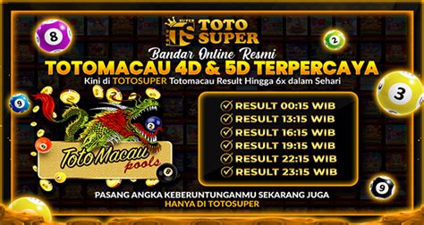 PENGELUARAN HARI INI TOTO MACAU - Data Macau 4D | Keluaran Macau | Pengeluaran Macau | Toto