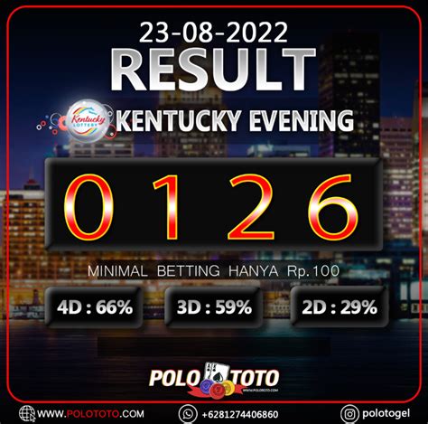 PENGELUARAN KENTUCKY EVENING - RESULT KENTUCKY MIDDAY TERCEPAT - Totobet Togel Lengkap