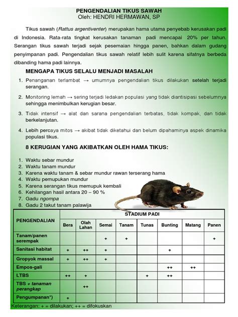 pengendalian hama tikus pdf