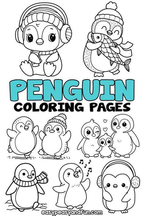 Penguin Colouring Pages Printable