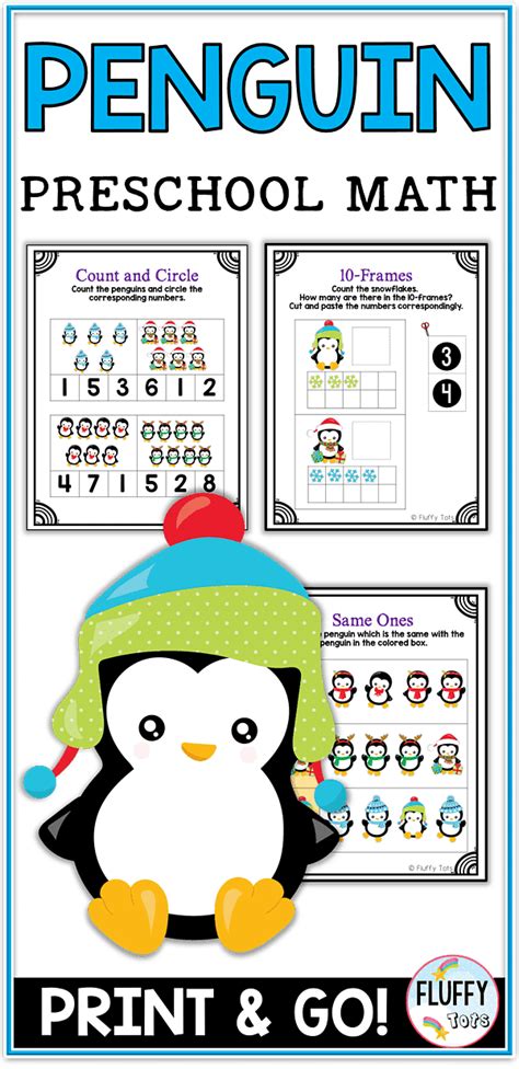 Penguin Math Activities For Preschoolers Exciting 10 Activities Penguin Math Worksheet - Penguin Math Worksheet