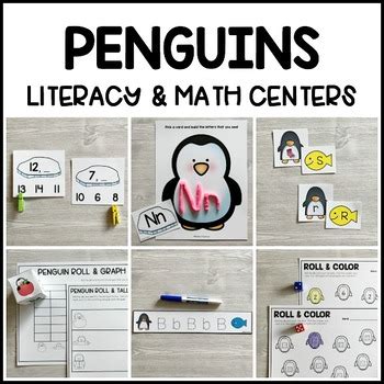 Penguin Math Center For Kindergarten And First Grade Penguin Unit For Kindergarten - Penguin Unit For Kindergarten