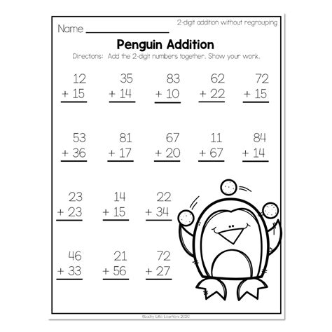 Penguin Math Worksheet 2nd Grade Resource Twinkl Usa Penguin Math Worksheet - Penguin Math Worksheet