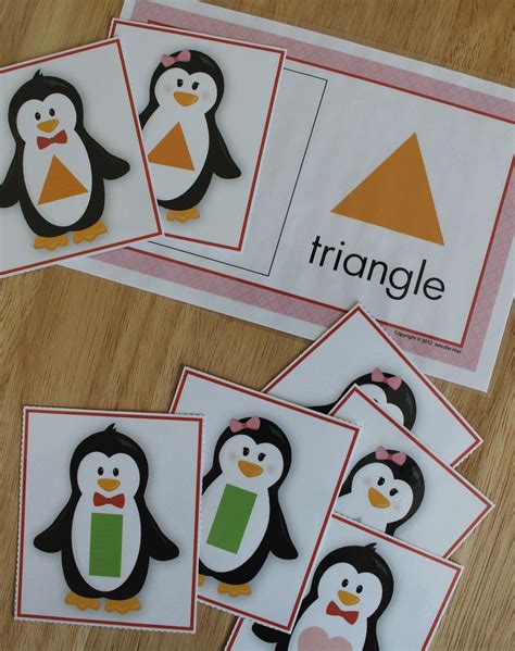 Penguin Shapes Printable Sorting Activity Kindergarten Worksheets And Penguin Worksheets For Kindergarten - Penguin Worksheets For Kindergarten