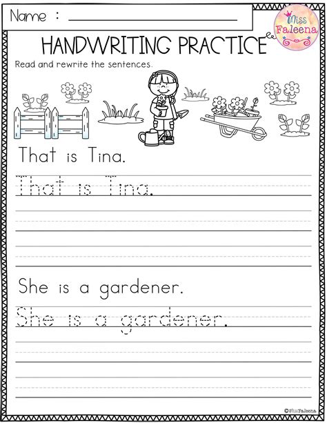 Penmanship Worksheet For 1st Grade   1st Grade Printable Writing Worksheets Kidsworksheetfun - Penmanship Worksheet For 1st Grade