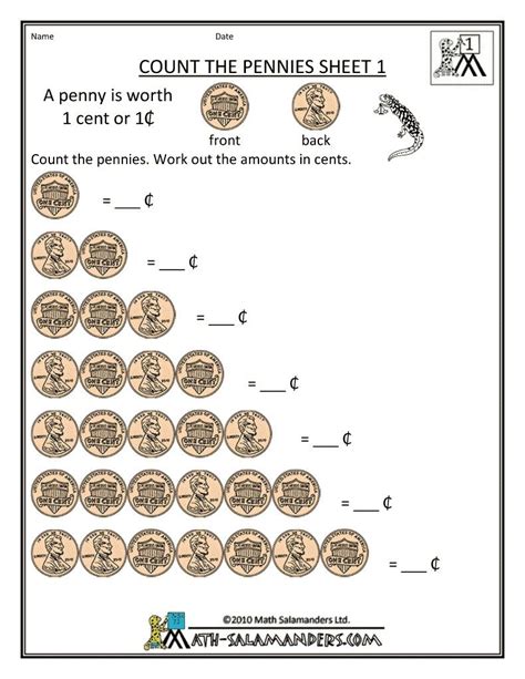Pennies A Day Worksheet Pennies A Day Worksheet - Pennies A Day Worksheet