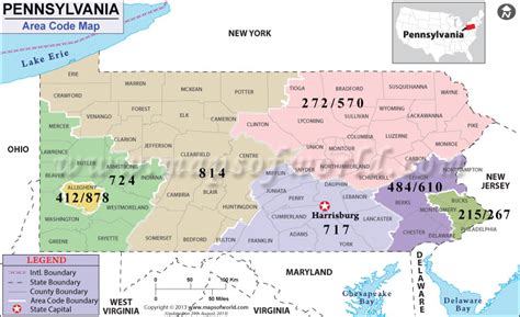 pennsylvania area codes