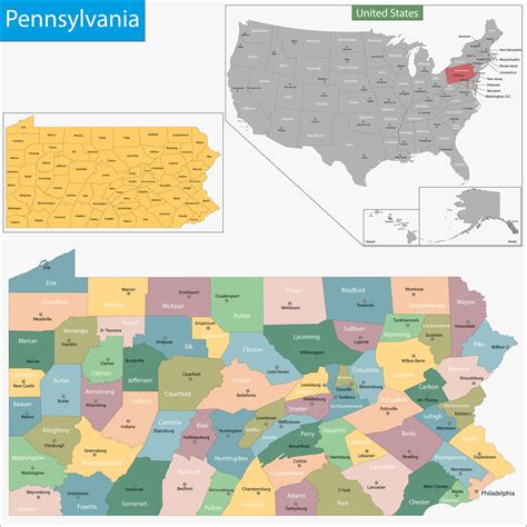 pennsylvania state map