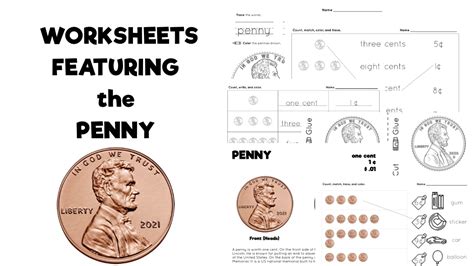 Penny Worksheets Lesson Plan Source Penny Worksheets For Kindergarten - Penny Worksheets For Kindergarten