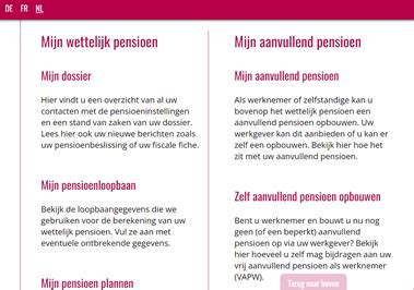 pensioen overzicht