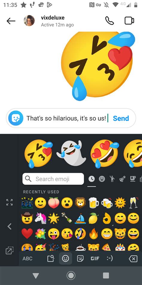 people texting with way too many emojis