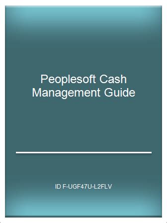 Full Download Peoplesoft Cash Management Guide 