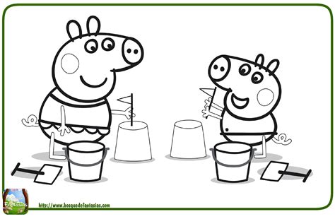 Peppa Para Colorear