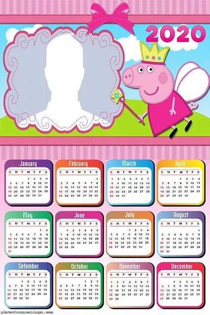 peppa pig 2020 calendar