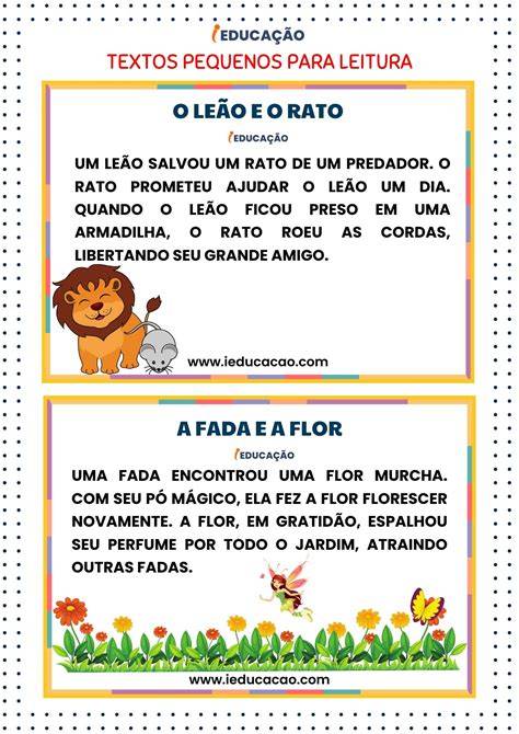 Pequenos Textos Para 4 Ano
