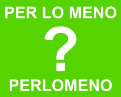 Per Lo Meno