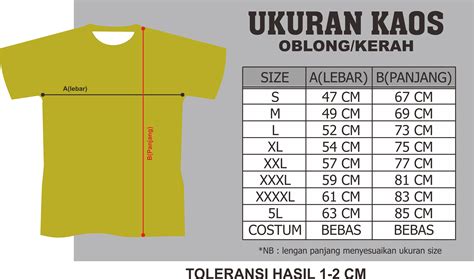 Perbedaan Ukuran Kaos Lokal Dan Internasional Size Chart Kaos Lokal - Size Chart Kaos Lokal