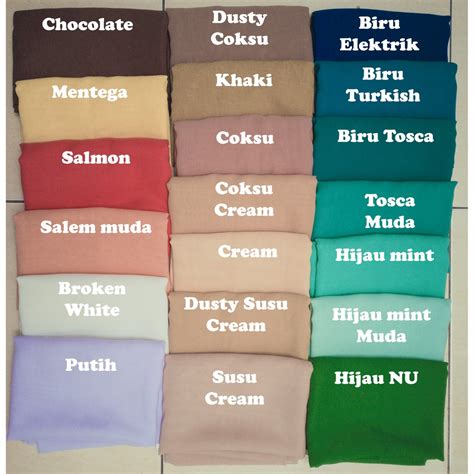 Perbedaan Warna Mocca Dan Khaki  Cod Hijab Bella Square Jilbab Segiempat Polos Jilbab - Perbedaan Warna Mocca Dan Khaki