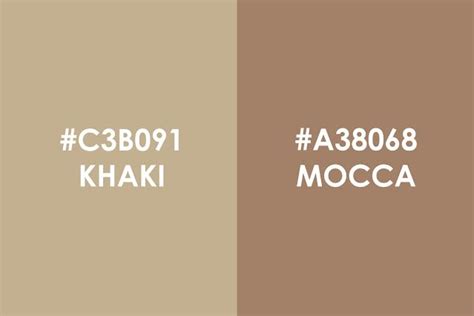 Perbedaan Warna Mocca Dan Khaki  Palet Warna Unik Dan Mengesankan Untuk Inspirasi Anda - Perbedaan Warna Mocca Dan Khaki