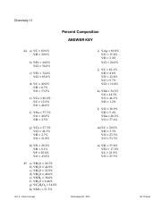 Full Download Percentage Composition Answer Key If8767 