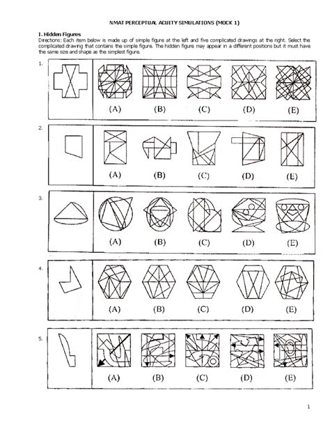Perceptual Acuity Practice Test