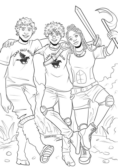 Percy Jackson Coloring Sheets