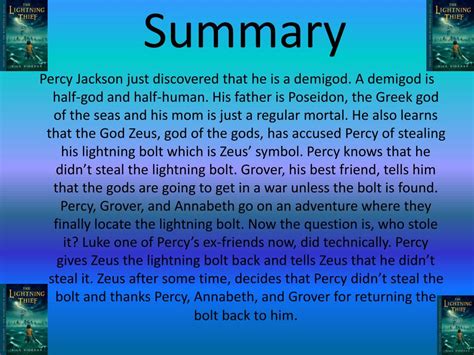 Percy Jackson Summary Alls