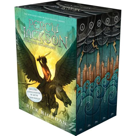 Read Online Percy Jackson And The Olympians 5 Book Paperback Boxed Set New Covers W Poster Percy Jackson The Olympians 