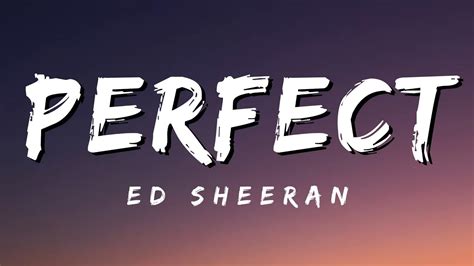 Ed Sheeran - Perfect [Official Lyric Video] - YouTube