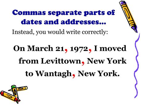 Perfect Punctuation Commas In Dates And Addresses 5th Grade Comma Dates Worksheet - 5th Grade Comma Dates Worksheet