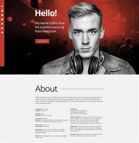 perfect stranger dj biography template