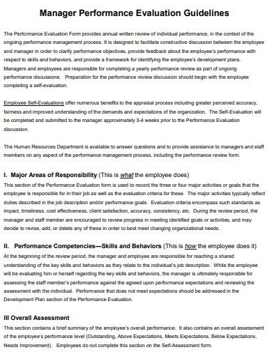 Performance Feedback Examples For Manager