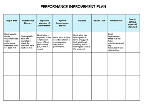 Performance Improvement Plan Cipd