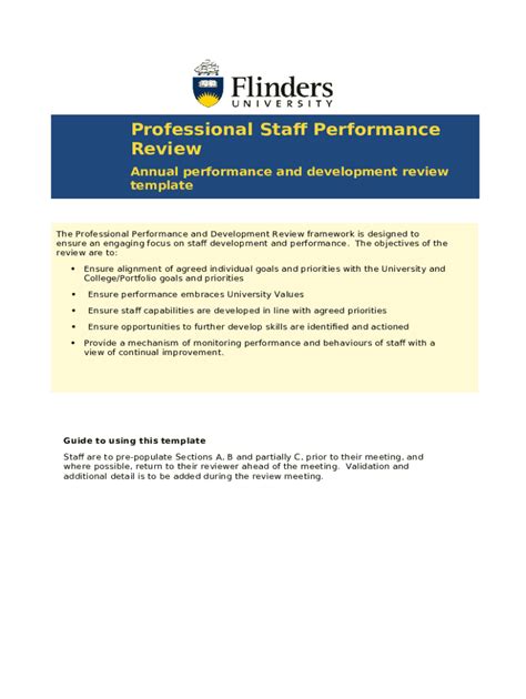 Download Performance Development And Review Template Guide 