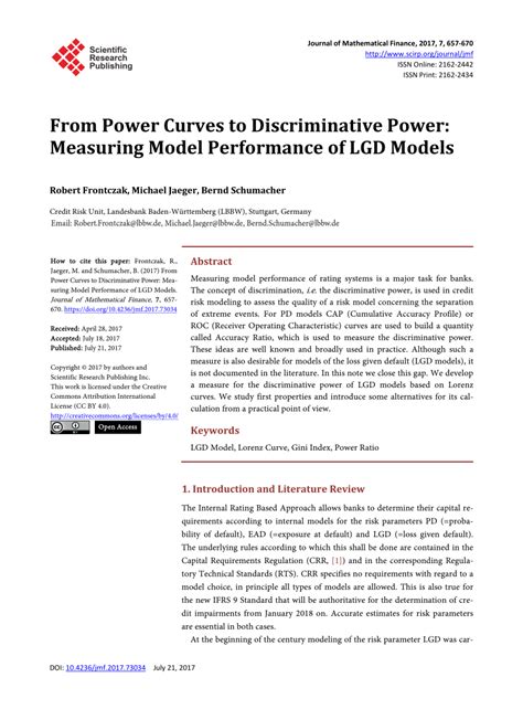 Read Online Performance Measures Of Lgd Models 