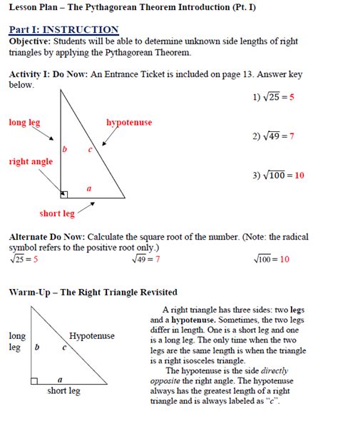 Full Download Performance Task Pythagorean Theorem 