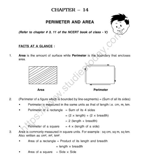 Perimeter And Area Class 5
